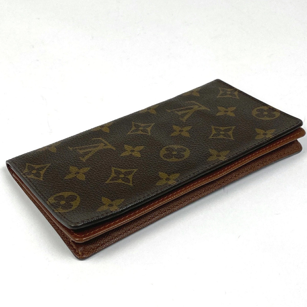 Louis Vuitton Holder Porte Cartes Bi Card Credit fold Long Billfold Wallet Black